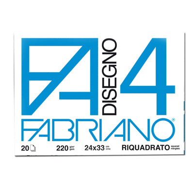 Blocco da disegno F4 - Fabriano - Riquadrato