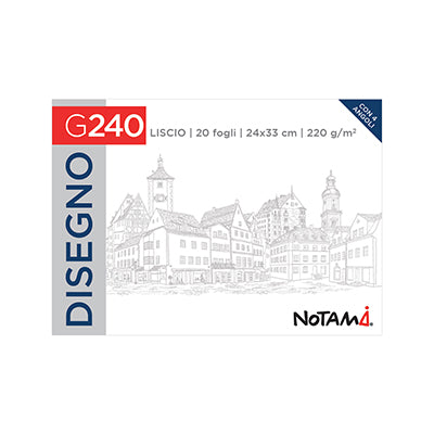 Blocco da disegno G240 formato 24x33 - 20 fogli da  220 gr.