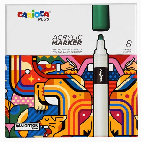 Carioca Plus - Acrylic Marker - conf. 8