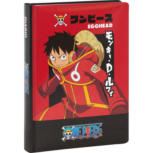 Diario 12 Mesi 2025/26 - One Piece - Giornaliero non datato Rosso
