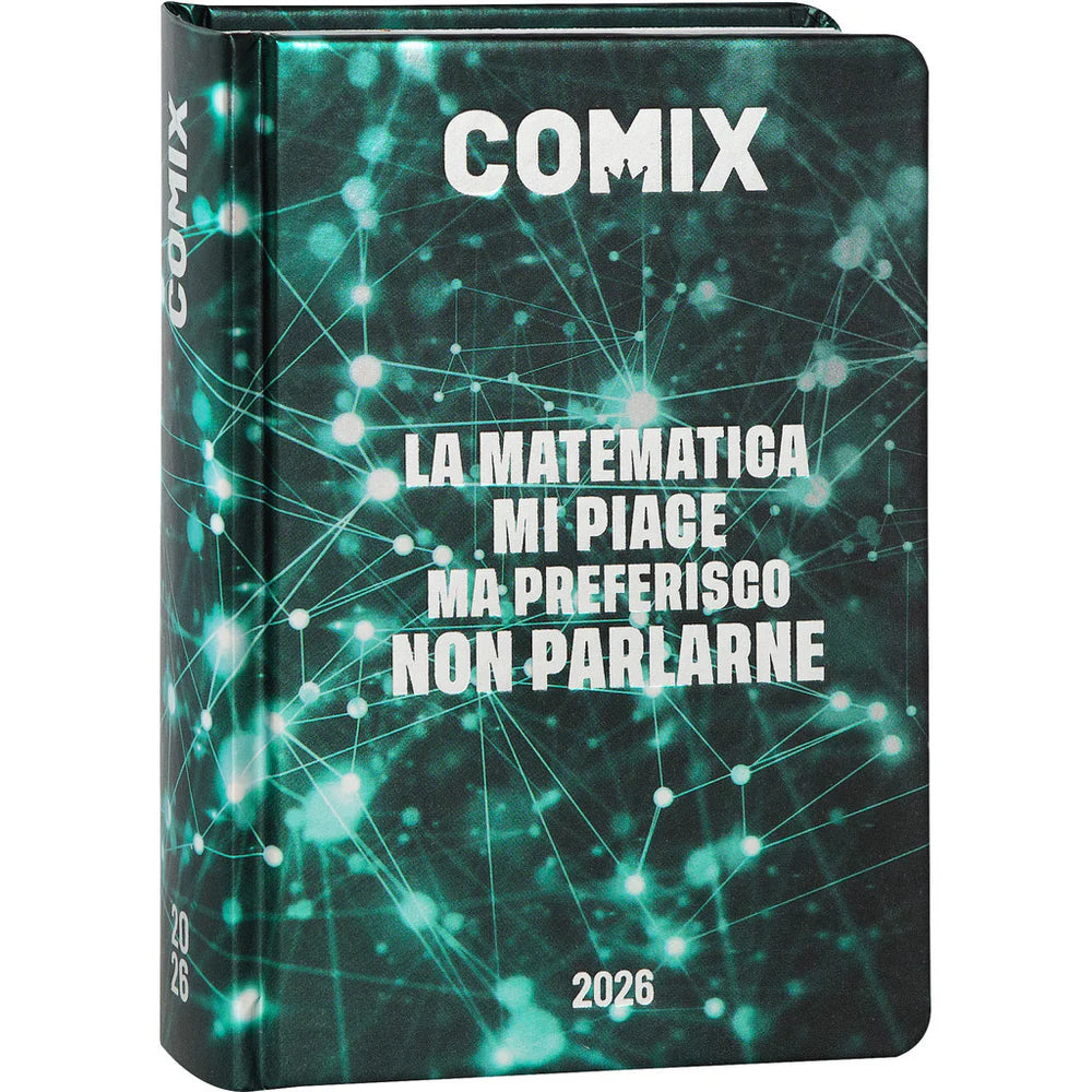 Diario 16 Mesi 2025/26 - COMIX - Giornaliero Mini Verde