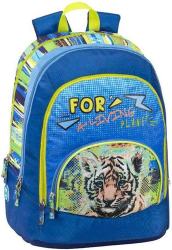 Zaino scuola organizzato WWF - Blu